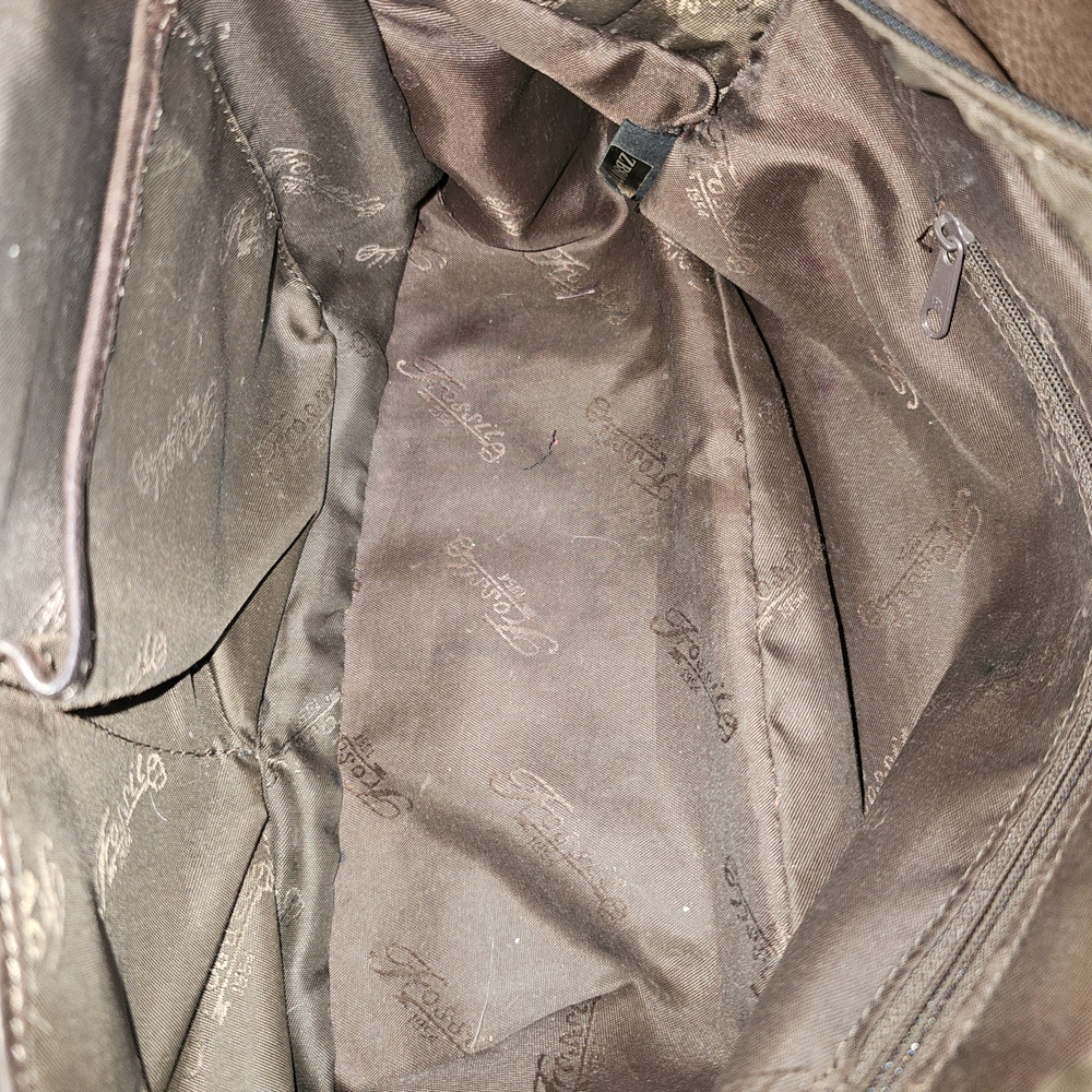 Elegant Brown Leather Handbag - Picture 13 of 16